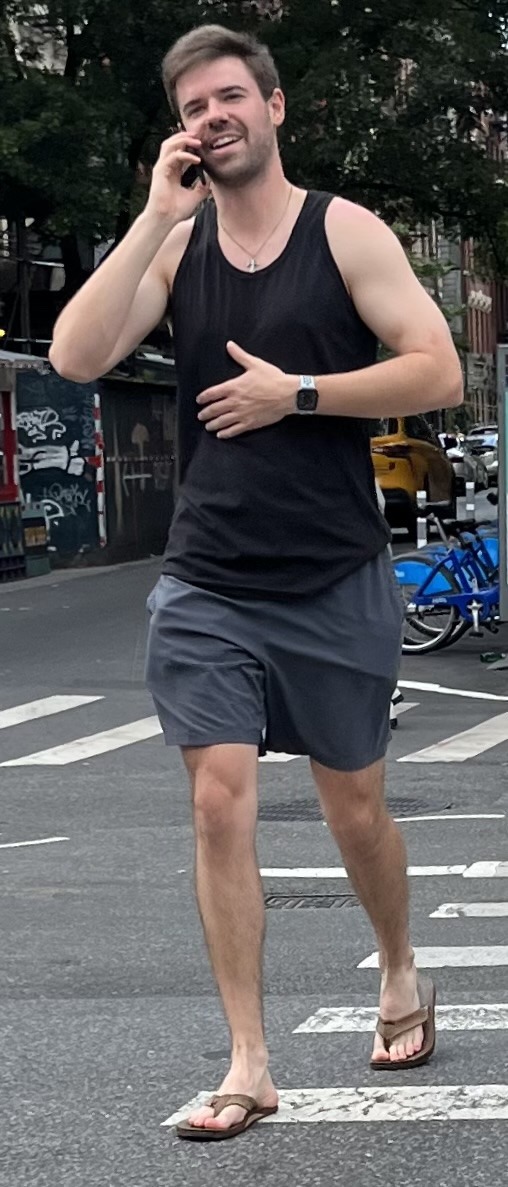 Tompkins Square Park Avenue Ahandsometank TopscruffRainbow Flip Flops