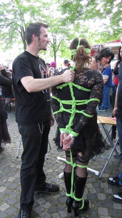 I got tied up in public @ Christopher Streed Day (Pride Parade) in  Karlsruhe (Germany).The pictures