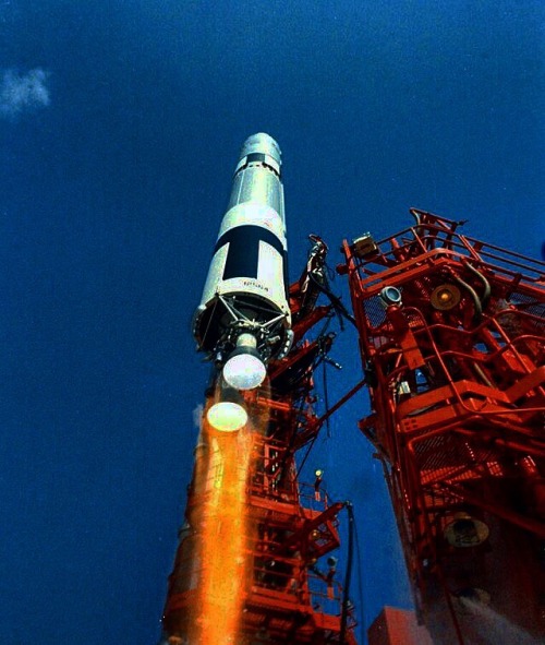 astronotmovie - Up, up & away! Gemini 9A lifts off in the...