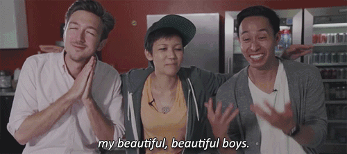smokestained:  jen and her beautiful boys.