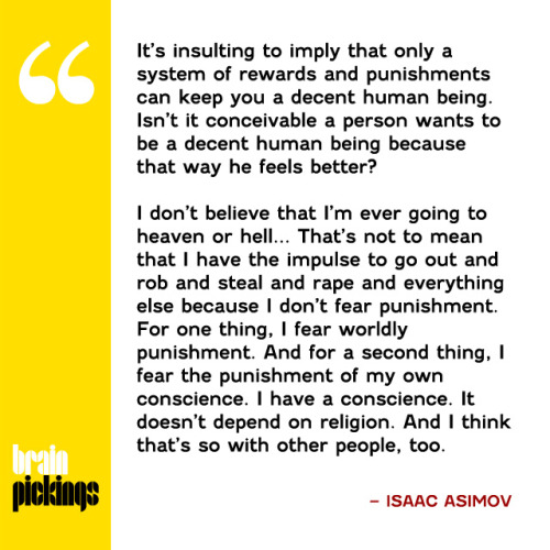 Isaac Asimov in conversation with Bill Moyers on science vs. religion, education, and the role of science fiction in society – a must-read.