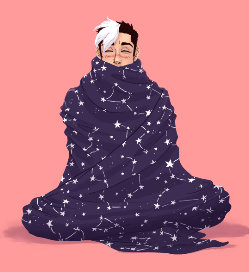 gitwrecked:the softest boy, for @butteredonions and her otp, shiro x blankets