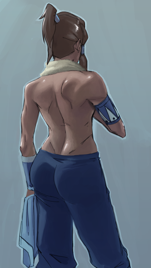 wrrprimary:So for some unknown reason this image I did of Korra’s back has been