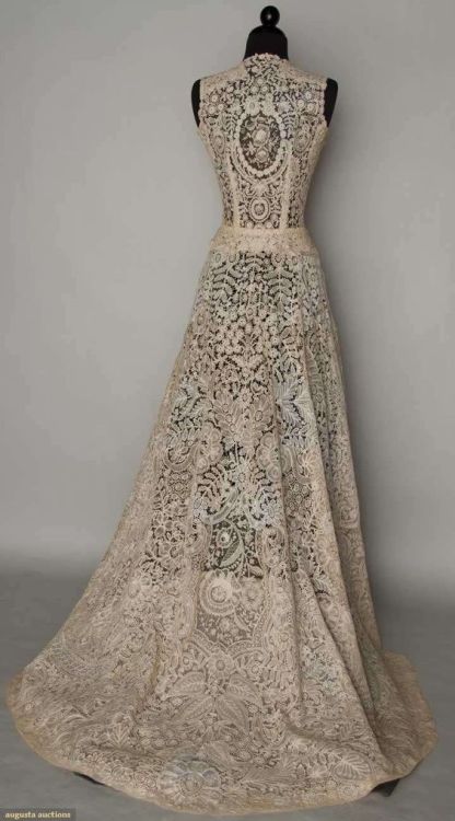 Lace gown, ca1940