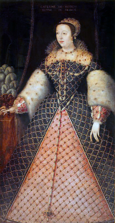 Portrait of Catherine de Médici,Queen of France.Date unknown different sources state it as 1556 or 1