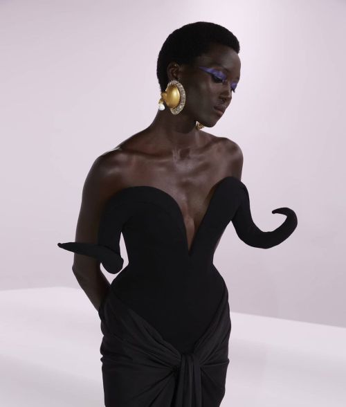 modelsof-color:Rouguy Faye by Daniel Roseberry for Schiaparelli Haute Couture F/W 21 Lookbook