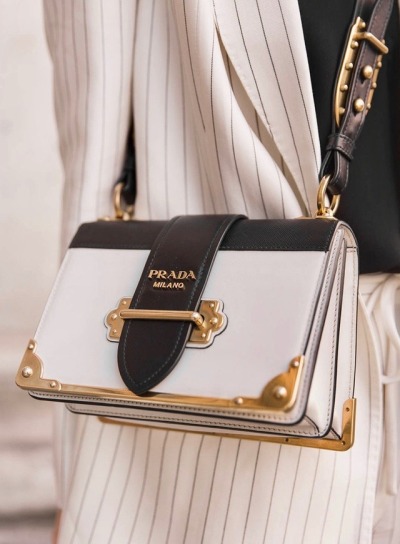 Metti Forssell with Cahier Shoulder Bag by Prada