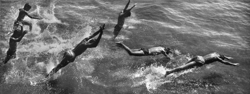 Boys Diving into the Surf, Coney IslandHarold Feinstein (American; 1931–2015)1957© Harold