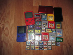 resort-tocannibalism:  GIVE AWAY!!!!!!!!!!!!! FOR ALL YOU VIDEO GAME FANATICS..HERE’S YOUR CHANCE TO REMEMBER THE GOOD DAYS OF BEING A KID. My brother and I have put together our gameboy colors, nintendo d.s’ and a majority of games for one lucky