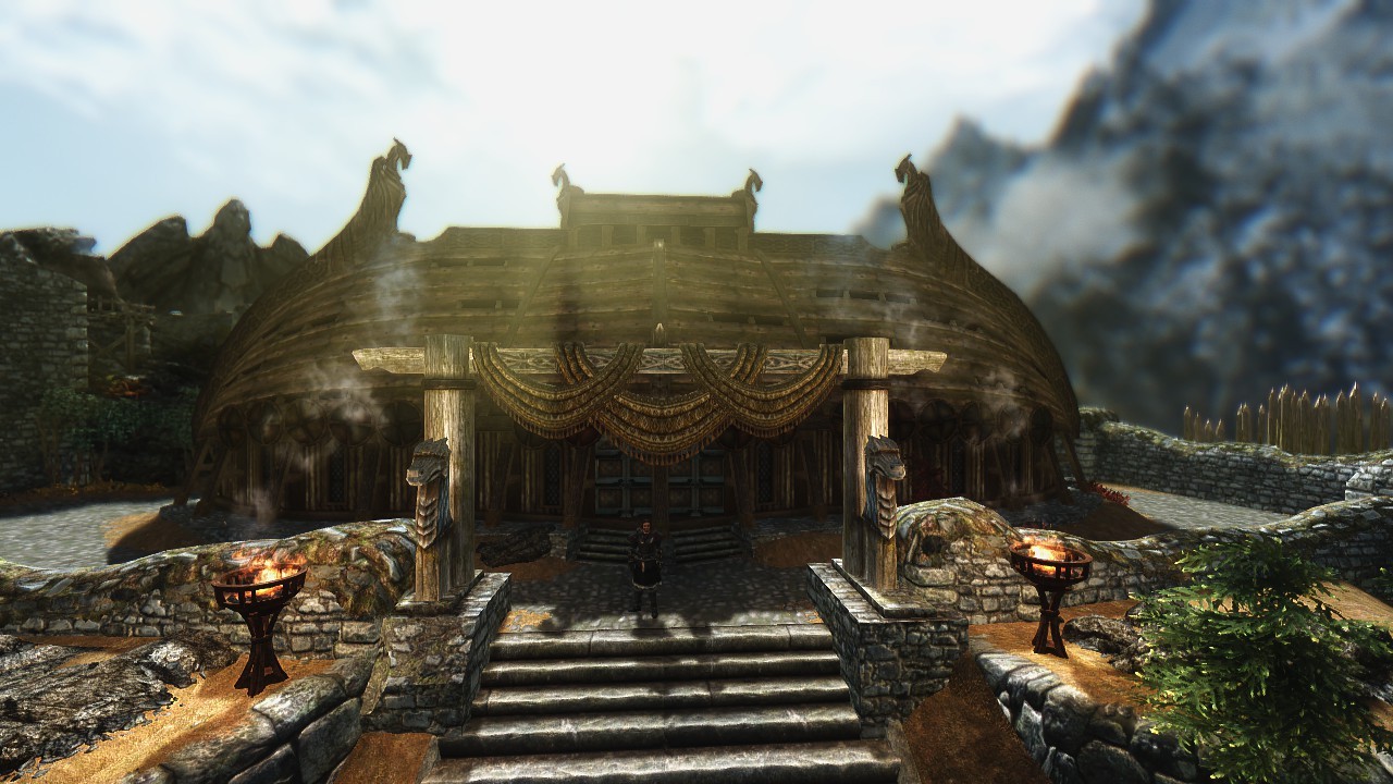 scrollsofnirn:  JK’s Whiterun with RealVision Enb + Volunruud main chamber gate
