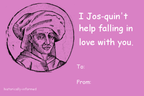 Happy belated Valentine’s Day from Historically Informed! Modchaut got so into her Renaissance impro