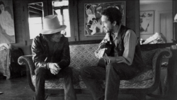 Bobdylan-N-Jonimitchell:  George Harrison And Bob Dylan, Woodstock, Ny, November