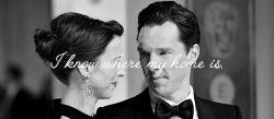 cumberbatchlives: Benedict Cumberbatch Week* Day 6 - Favourite Quote -  Benedict on what he learned in 2014: “I know where my home is, I know where my heart is, where my center is, where my… now and forever more is. And she’s called Sophie Hunter,