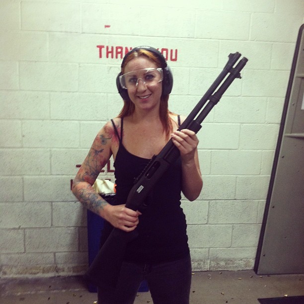 hollybo:  Shotgun #shootingrange (at LA Gun Club) 