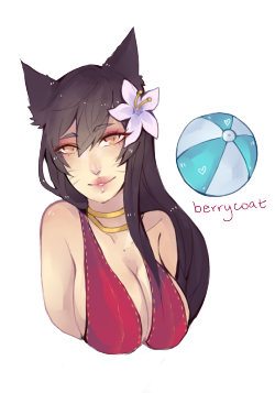 berrycoat:transparent pool party ahri because