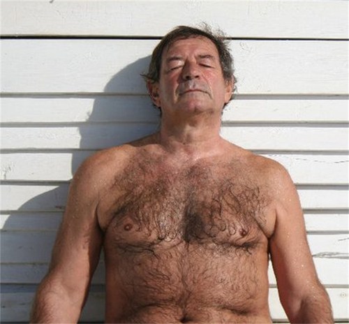 Older gay men hairy chest