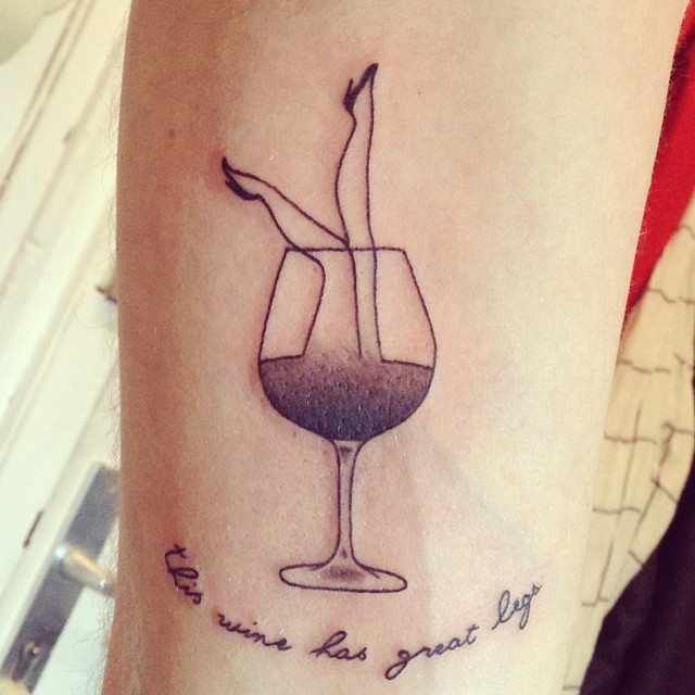 40 Champagne Tattoo Ideas For Men  Bottle And Glass Designs