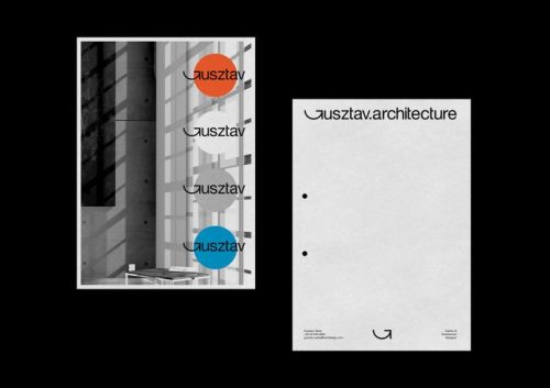Gusztav.architecture Branding by BRAND.S.G. Studio See more here.Follow WE AND THE COLOR on:Facebook