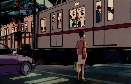 theaestheticism: evening train.