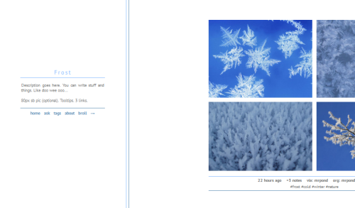 worthythor: THEME 027 - FROST + MATCHING PAGESTHEME80px sidebar pic, optional3 custom sidebar links2