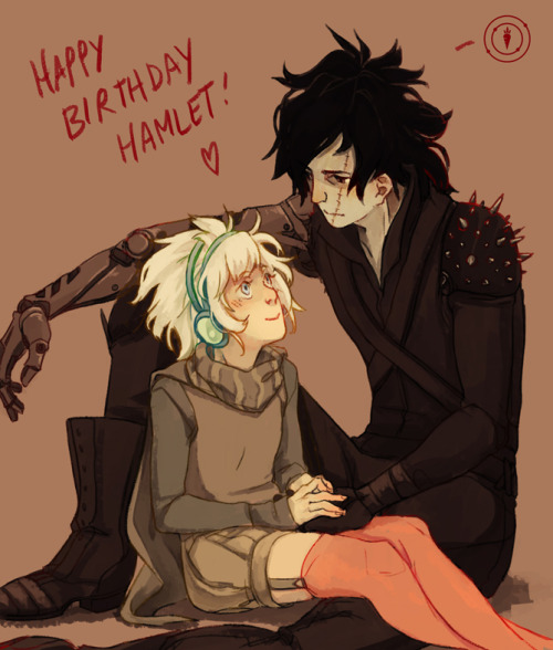 hamletmachine:  nuclearcarrots:  happy birthday hamletmachine!  ♥ thank you for being such an inspiration and a sweetheart all these years!  i’m sorry it’s taken me so long to finish some fanart for you, you deserve so much more.  i hope your