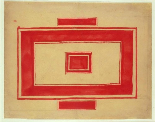 theegoist: Kazmir Malevich (1878-1935) - Red Rectangle (design for the ceiling of the Thé&aci