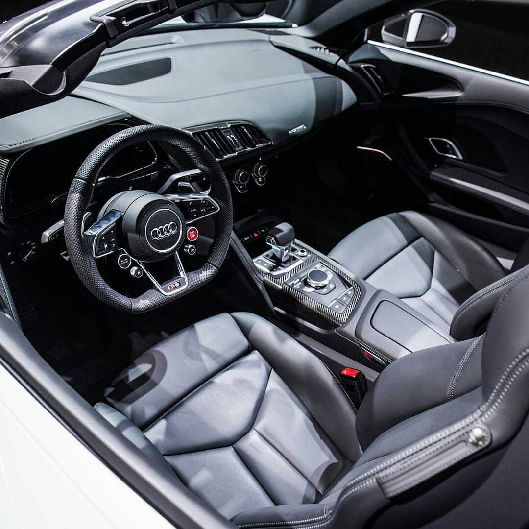 audi-obsession:  The #AudiR8 Spyder: With optional unlimited headroom. —————————————————————————————-