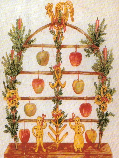 petitepointplace:The Jöölboom (“yule-tree” in Söl’ring, a dialect of the North Frisian language, spo