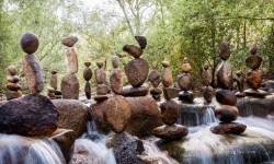 headyhunter:  Michael Grab has mastered the art of stone balancing. He explains how he does it. “The most fundamental element of balancing in a physical sense is finding some kind of “tripod” for the rock to stand on. Every rock is covered in a
