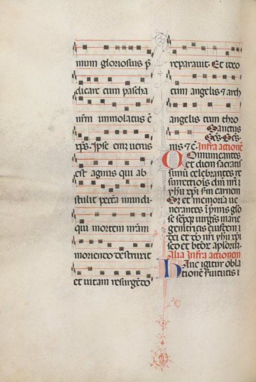 Missale: Fol. 179v: Music for various ordinary prayers, Bartolommeo Caporali, 1469, Cleveland Museum