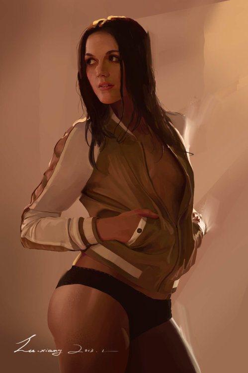 Fantasy-Scifi-Art:  Female Athletes By Xiangxiang Lu 