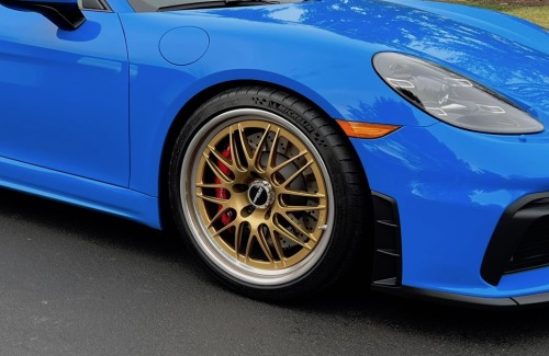 Swimming with sharks. Alan Coleman’s gorgeous Shark Blue 2022 Porsche Cayman GT4 is a stunning