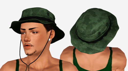 infisim: Boonie Bucket Hat - Teen, YA/A Male Compatible with AWTs Hat Slider SL Conversion of UnderD