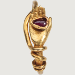 mactevirtute: Revivalist ring with hand holding