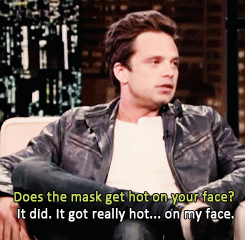 marvelassembles-deactivated2020:   Sebastian Stan talking about the mask of ‘The