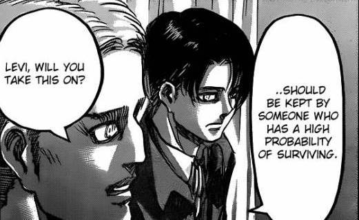 shortie-levi:  For some reason my brain keeps thinking that the titan serum is either going to go to Levi or Mikasa. Erwin said it needed to go to someone who will likely surviveSo of course that leaves Levi, humanity’s strongestor Mikasa, the woman