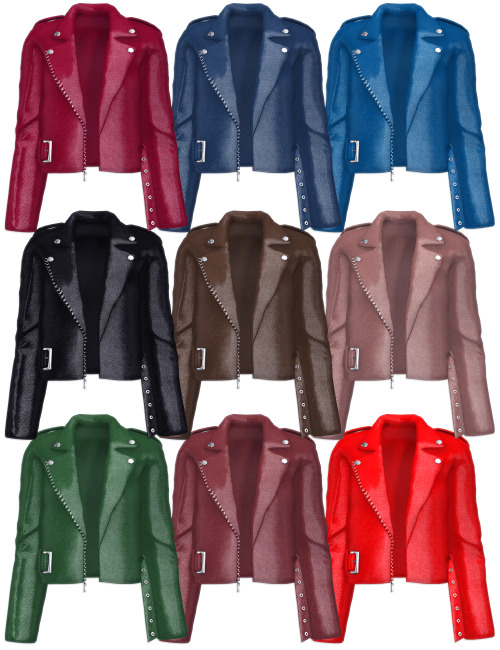 Includes 4 items:Hazel ACC Leather Jacket (25 swatches) [ DOWNLOAD ] ;Koko Blazer (21 swatches) [ DO