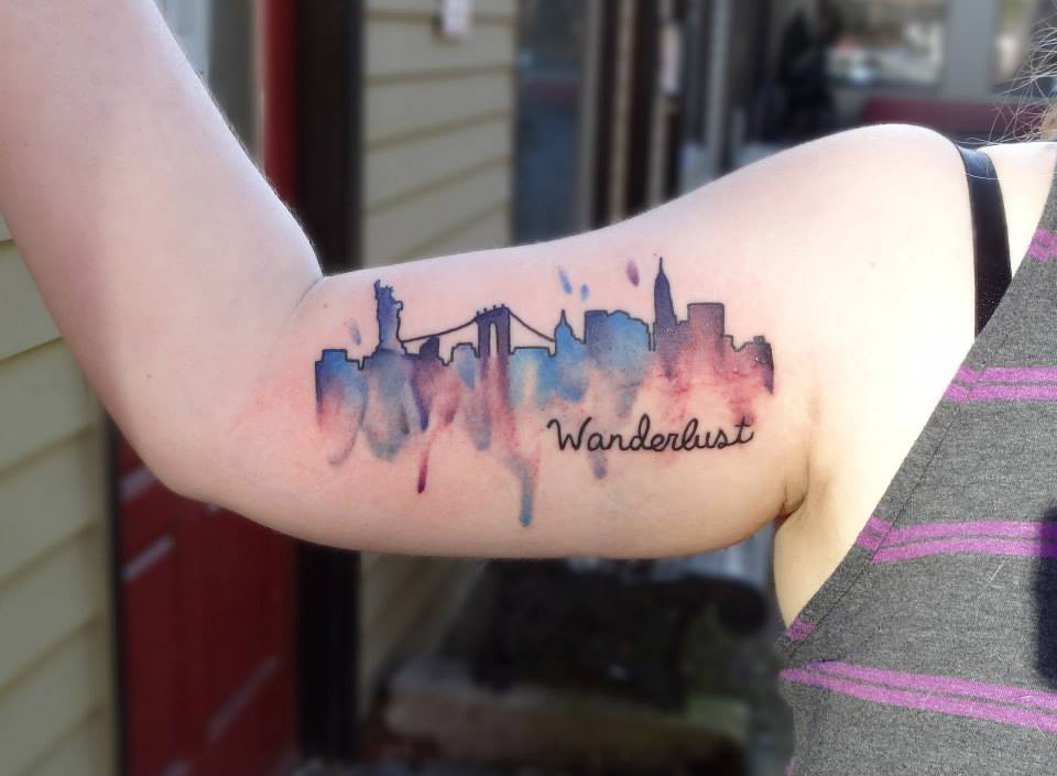 These New Yorkers love the skyline so much theyre getting tattoos of it