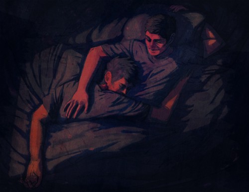 unbefreakinlivable:Cuddlesome.June in the Destiel (pg) calendar project - http://destielcalendarproj