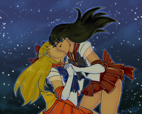 kimbeekitty:femslash February: Rei Hino and Minako Aino