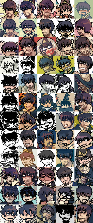 chipchopclipclop:made a collage of (almost) all of the orugio’s i have drawn for fun. orulage.