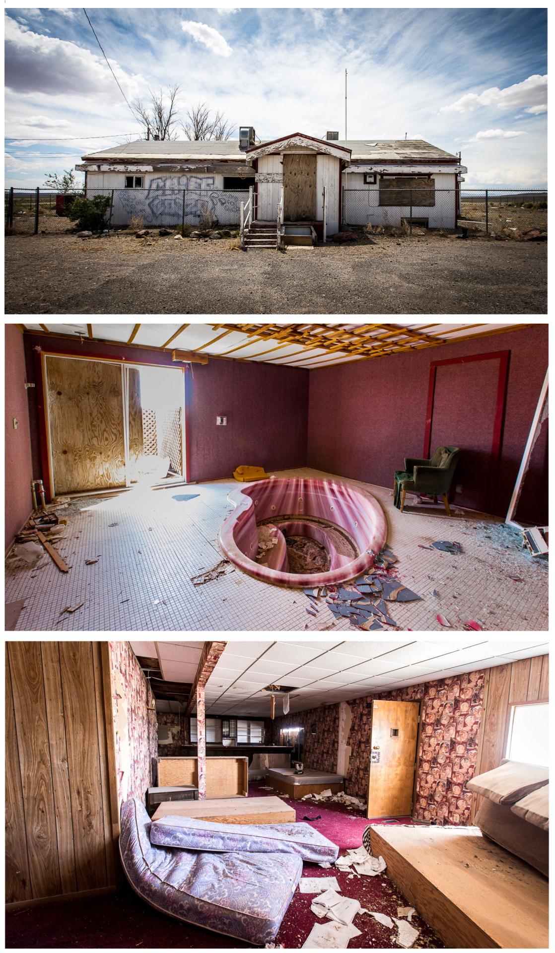 neonconflagrations:  abandoned Cottontail Ranch brothel in Nevada. http://raisethestakeseditions.com/cottontail-ranch/