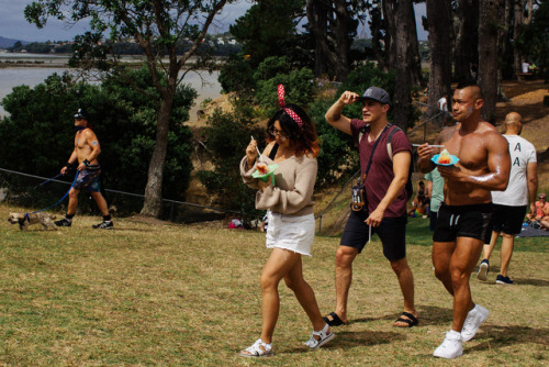 Big Gay Out, Coyle Park, Point Chevalier, Auckland, 2017. NZ is committed to ending HIV by 2025.