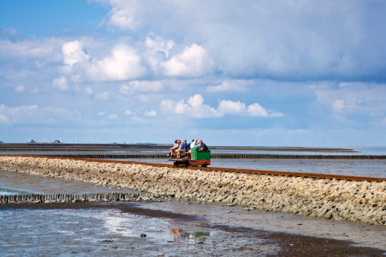 valarhalla:  Ok so there’s these tidal islands in Northern Germany that are connected by little tiny trains that you have to drive yourself, which is already delightfully ghibli-esque. But then I found out UNTIL THE 196OS, THE TRAINS HAD LITTLE SAILS