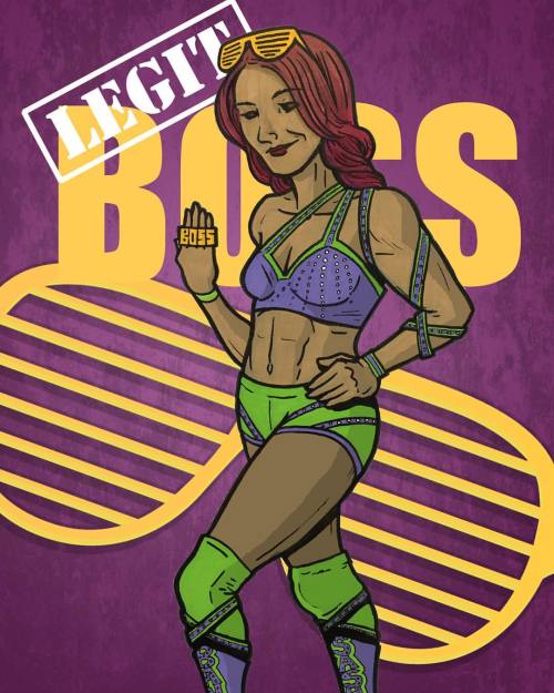 Never posted this @sashabankswwe commission I cleaned up a while back. I believe I did the original 