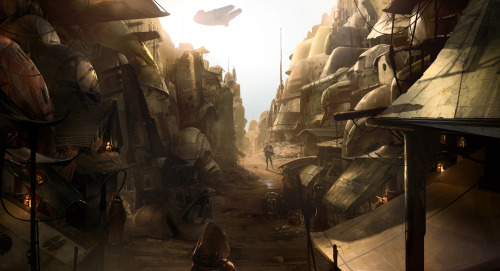 cinemagorgeous:  Beautiful concept art for the tragically cancelled video game Star Wars: 1313. Artwork by Bruno Werneck.