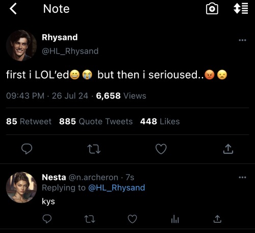 ACOTAR CHARACTERS USING TWITTER