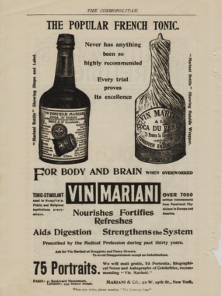 Vin Mariani — The Cocaine Wine,In 1863 a French chemist named Angelo Mariani came up with a sp