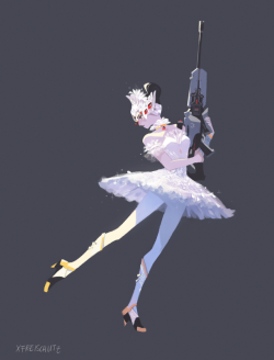 xfreischutz: an odette skin redesign for widowmaker  odile 