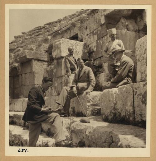 Jerash, 19351. “Part II. 1935. With Sir Edgar to Syria via Trans-Jordan. Sir Edgar and Mr. Lever in 